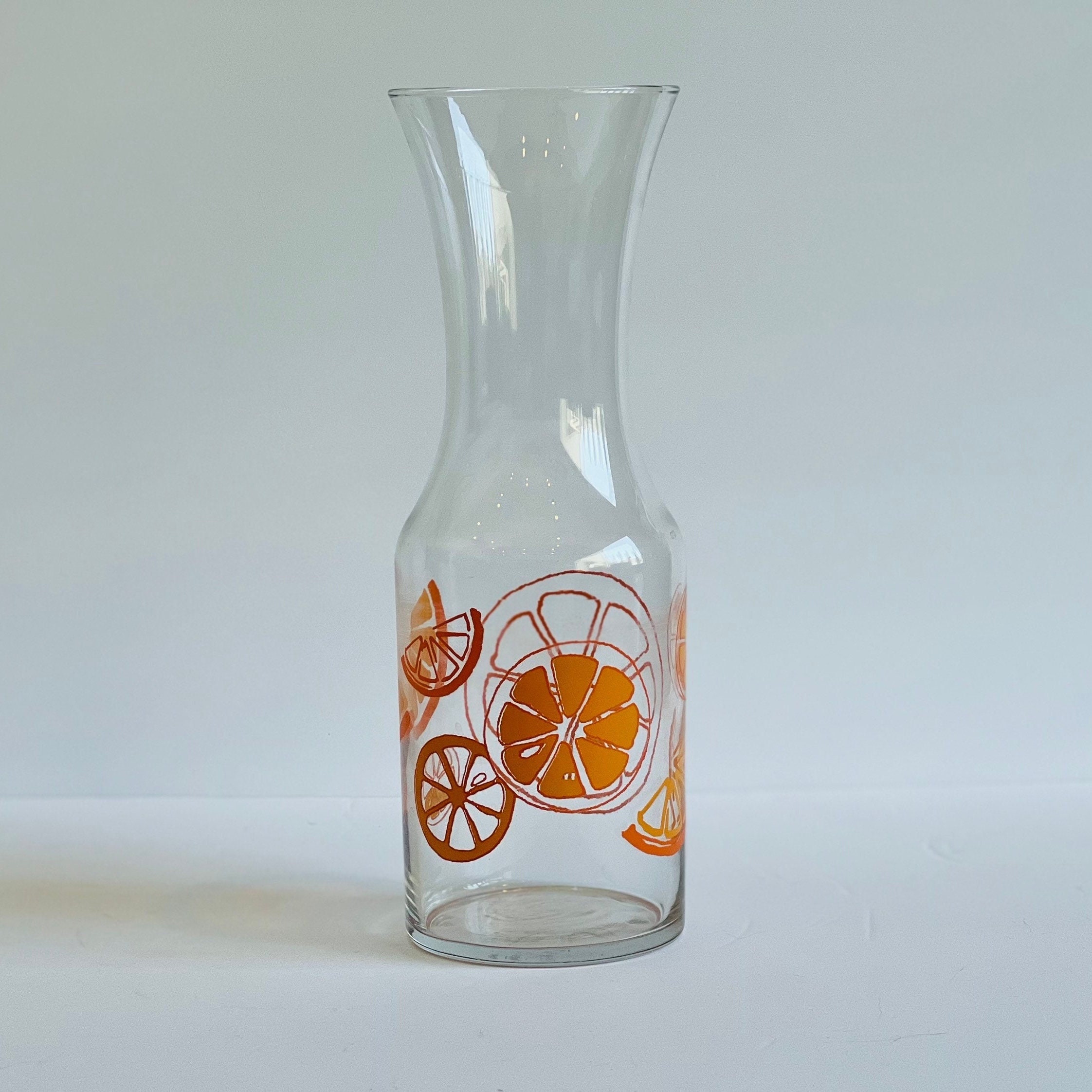 Miniature Stem vase - orange juice bottle