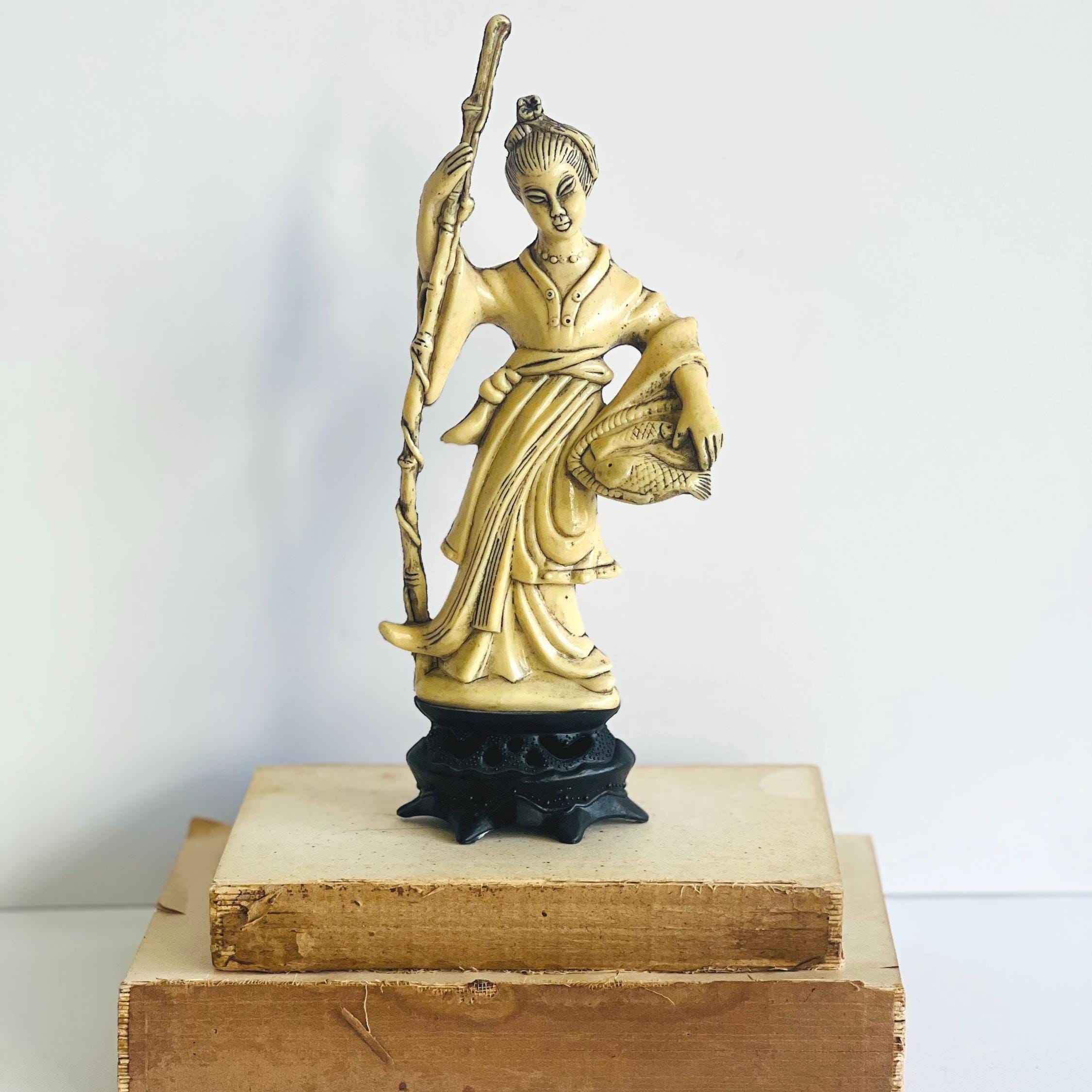 置物 Asian. And. Jewelly Vintage Asian 1940s Jewelry Box With 3 Tiers Chinese Mahogany Wood