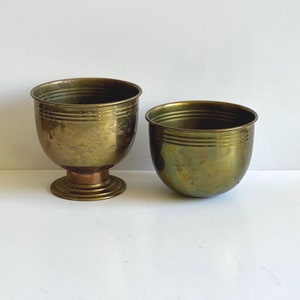 Vintage Brass Planters Brass Baskets Indoor Garden Pot