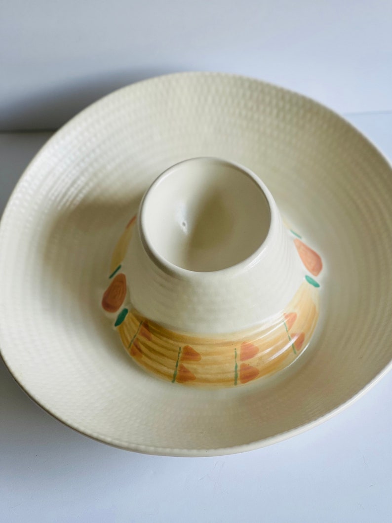 Treasure Craft Sombrero Hat Shaped Chip and Dip Bowl Circa Etsy
