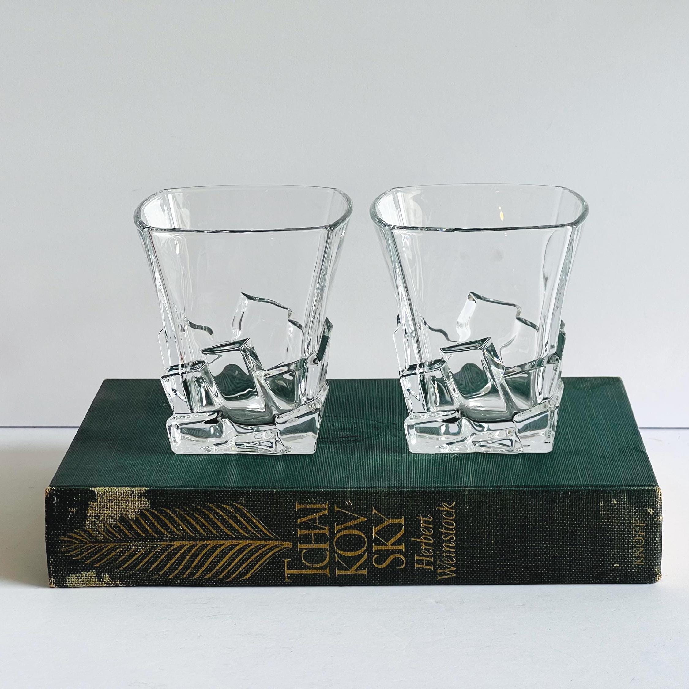 Square Base Vintage Glasses - Etsy
