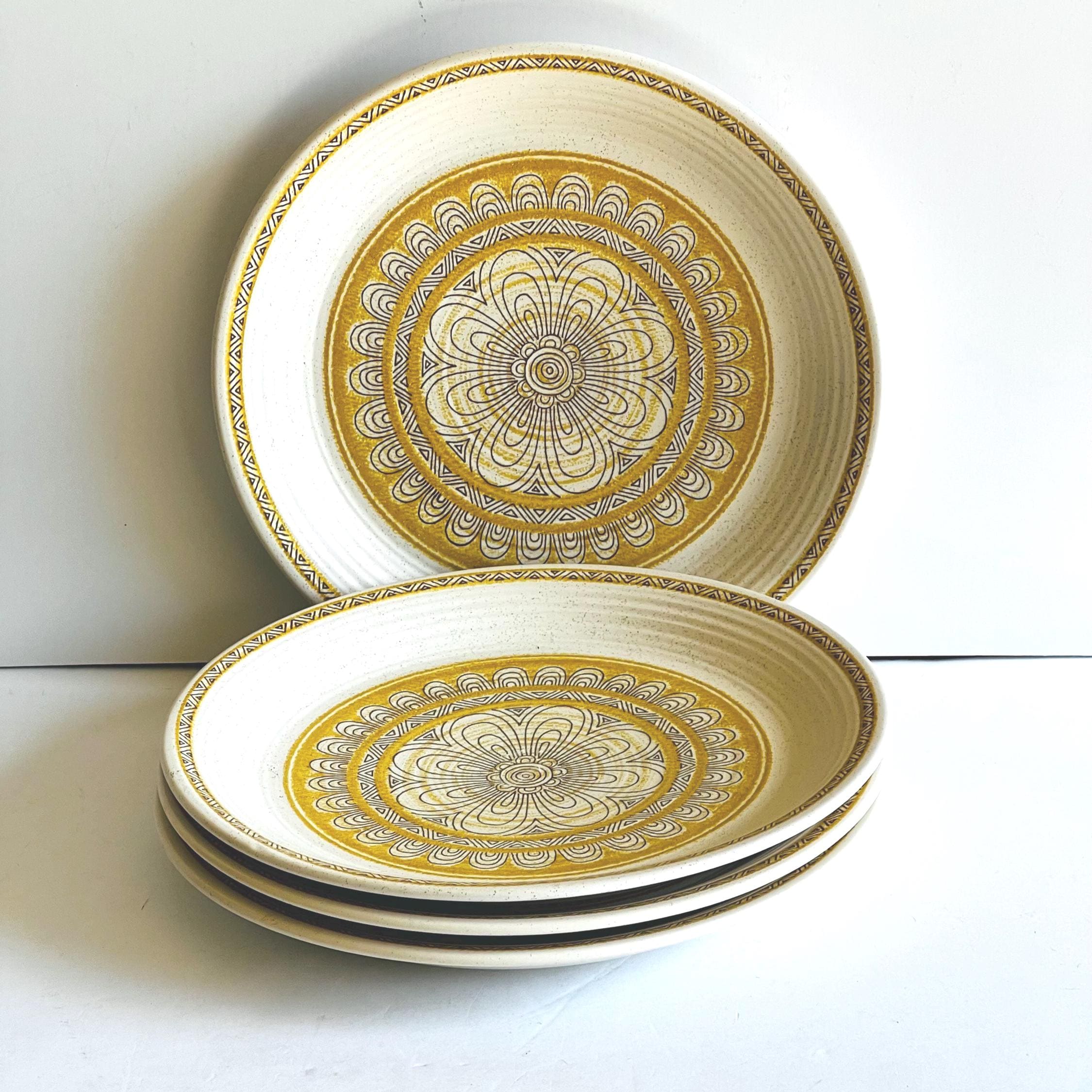 廃番希少】 AZTEC ディナープレート 4枚セット Aztec Dinner Plates - Etsy