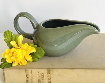 Vintage Russel Wright Creamer, Cedar Green, American Modern Line