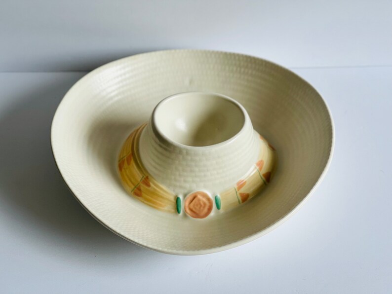 Treasure Craft Sombrero Hat Shaped Chip and Dip Bowl Circa Etsy