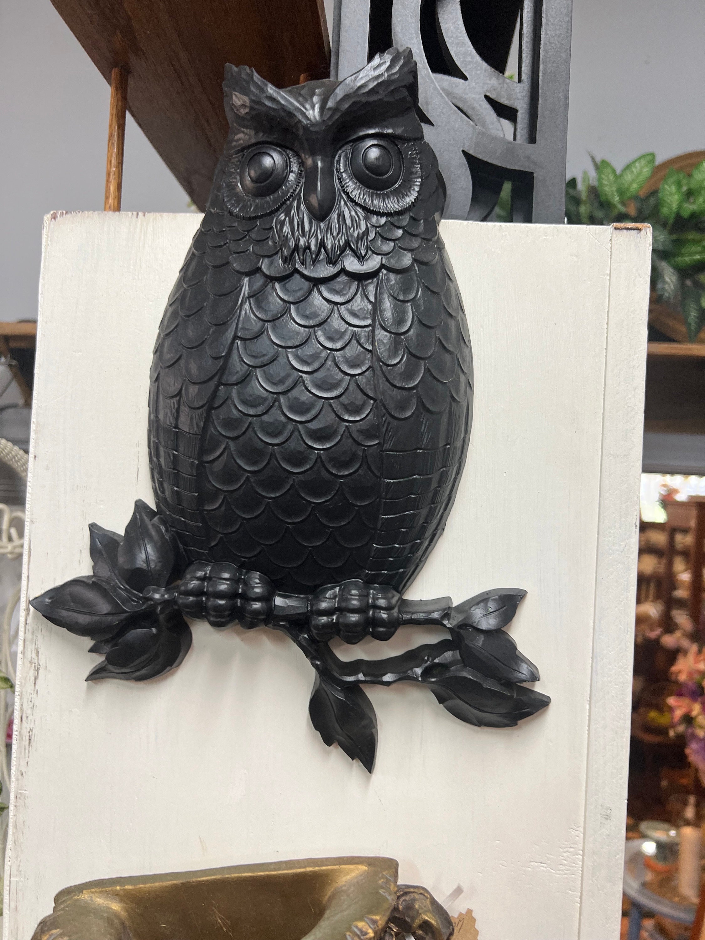Vintage Homco Owl Family Wall Decor: 1975 USA Made Wall Hangings