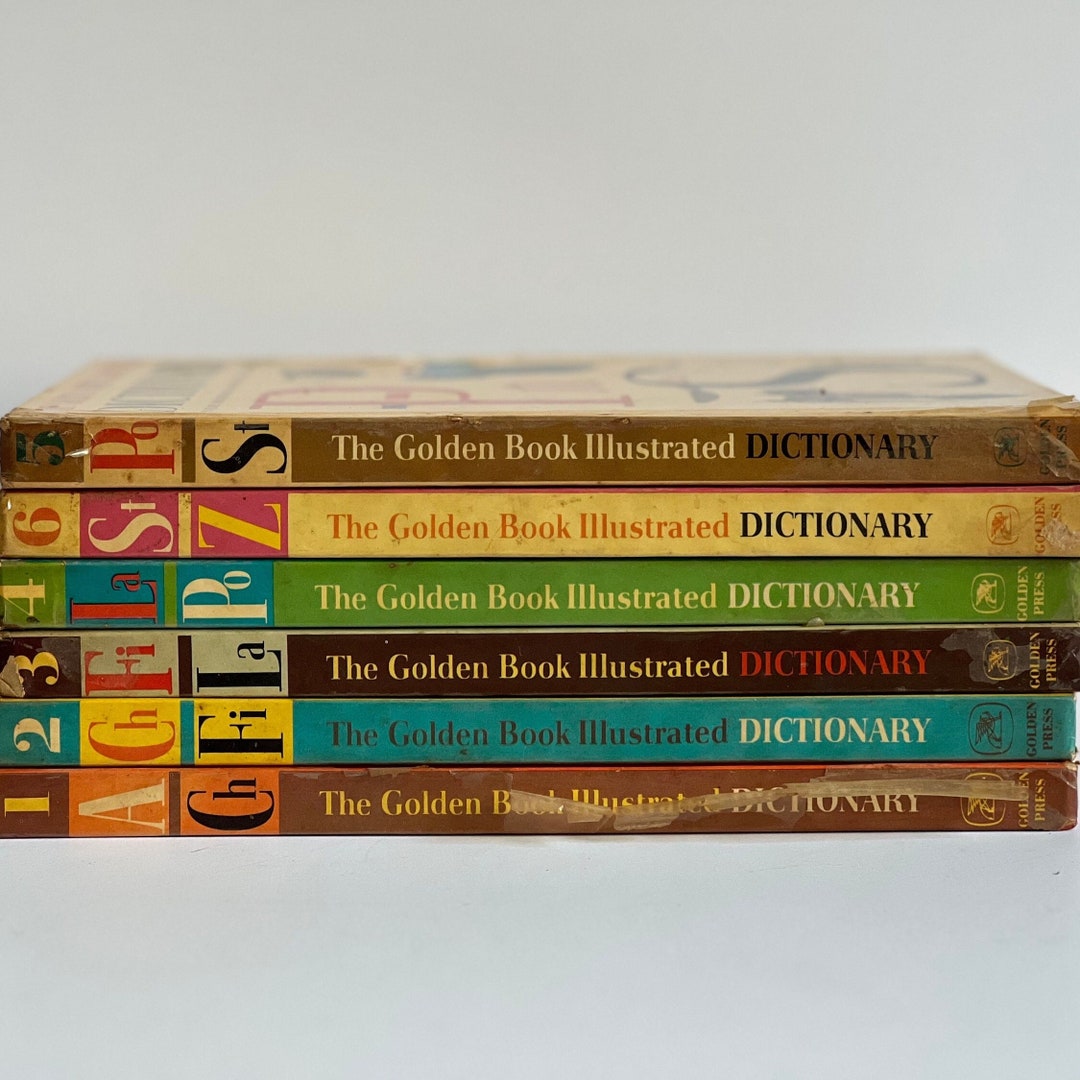 The Golden Book Illustrated Dictionary Set Volume 16 Childrens Decor Playroom Shelf Decor