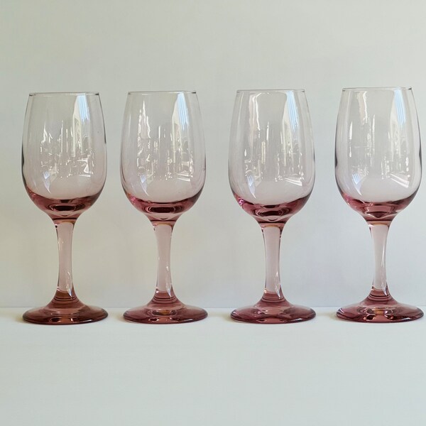 Pink Wine Glasses Etsy