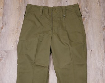 Green military trousers