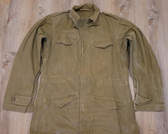 1950s French Army Fatigue Utility Shirt Jacket S-M - Etsy