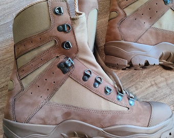 Stivali da combattimento Hot Zone Nuovi, NUOVI Nuovi stivali da combattimento TAN "Ranger Feline" Esercito francese - Hot Zone - Coyote chiaro