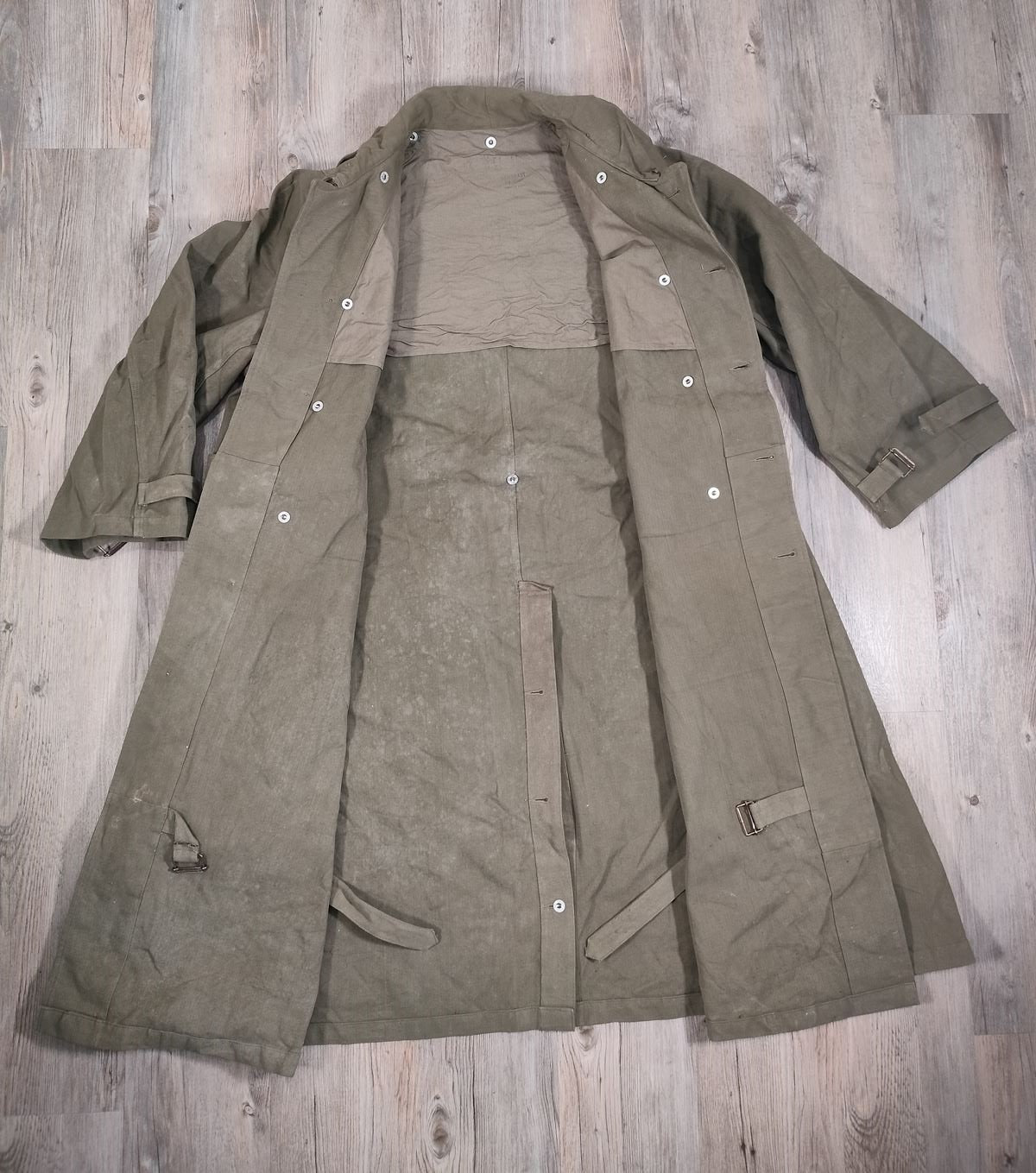 Vintage French Mle 51 Military Waterproof Coat — French Army