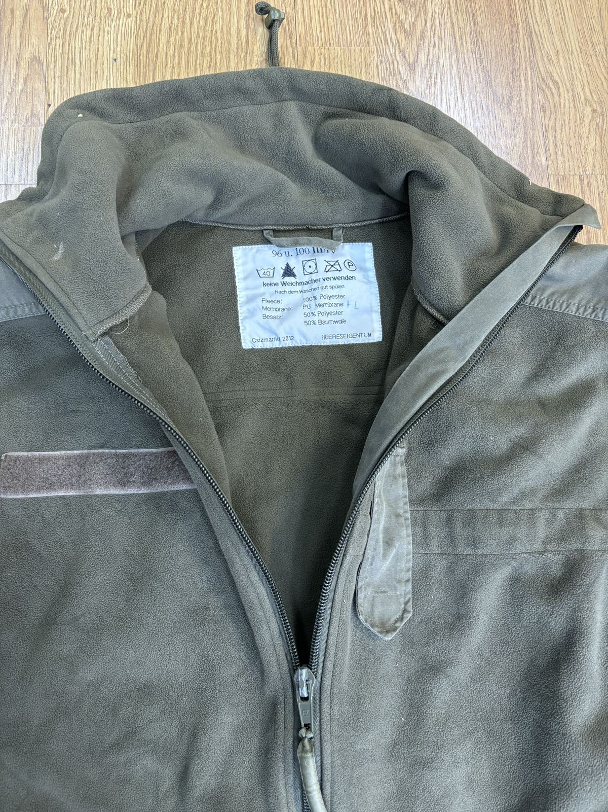 Austrian Army Fleece Jacket Etsy