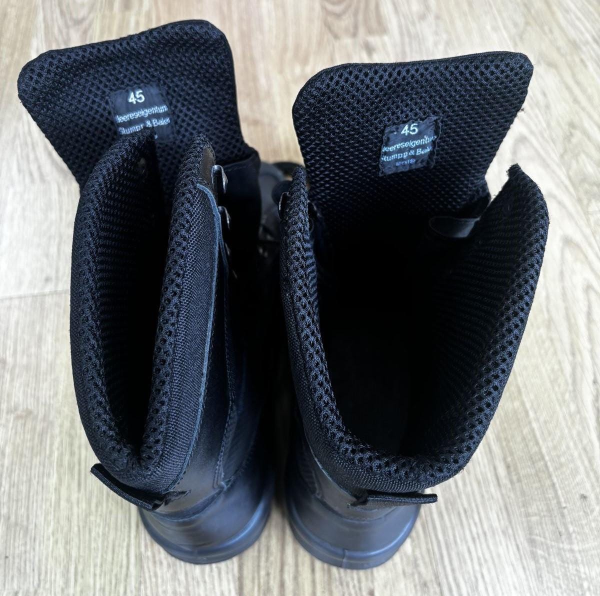 VOLKL HEERESEIGENTUM GERMAN MADE AUSTRIAN ARMY COMBAT BOOTS BLK EURO 46 US 12 Vintage Austrian Military Boots HEERESEIGENTUM 1982 SEMPERIT  main image 4