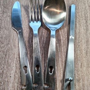 実物 USED 米軍カトラリーセット #3 アメリカ軍 ナイフ フォーク