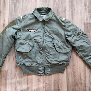 Vintage-Fliegerjacke Typ CWU-45/P – Wintermodell – flammhemmendes Nomex-Gewebe