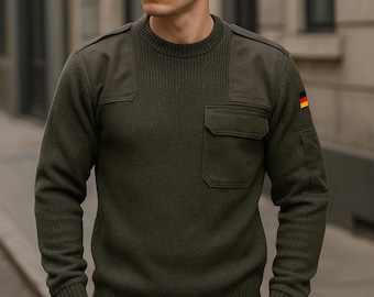 Suéter de lana del ejército alemán, nuevo
