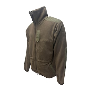 Used Austrian army windproof fleece jacket without membrane.