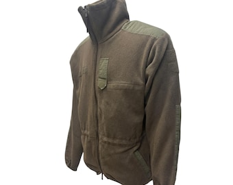 Used Austrian army windproof fleece jacket without membrane.