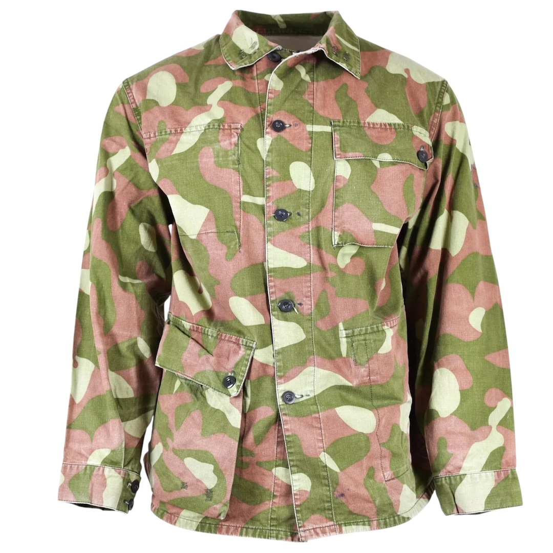ジャケット・アウター Finnish army M62 camouflage jacket Original Finnish Army M62 Camouflage Reversible Uniform Snow