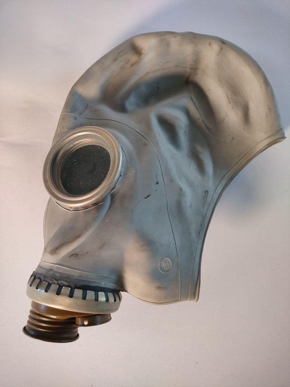 ソビエトガスマスク GP-5 ヴィンテージ ライトグレーゴム - モデル T