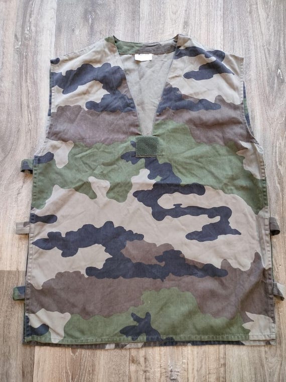 French Army GAO camouflage CCE shirt, French Army GAO camouflage CCE vest | Military surplus | F2 lightweight tactical overshirt