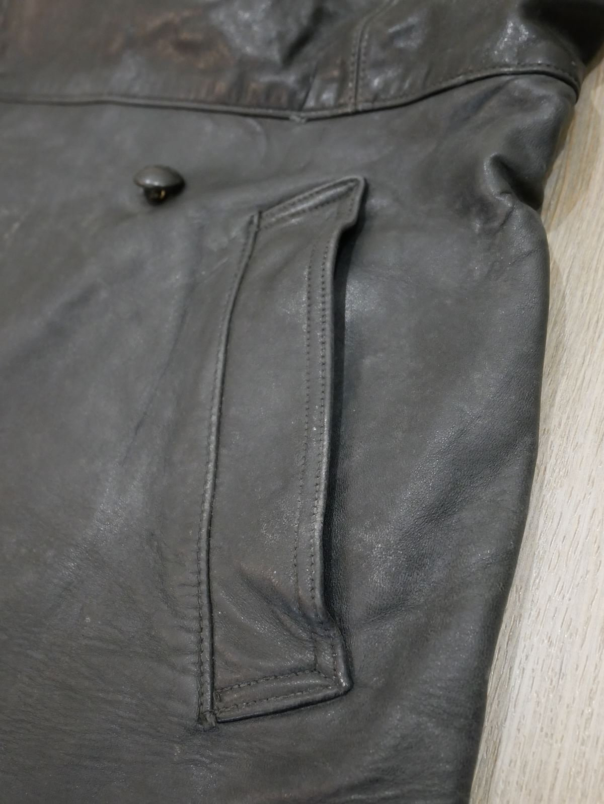 ジャケット・アウター 1950s French army leather jacket 1950s French Army Leather Motorcycle Jacket - Etsy