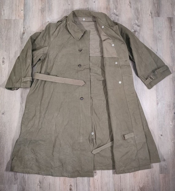 Vintage French Mle 51 Military Waterproof Coat — French Army