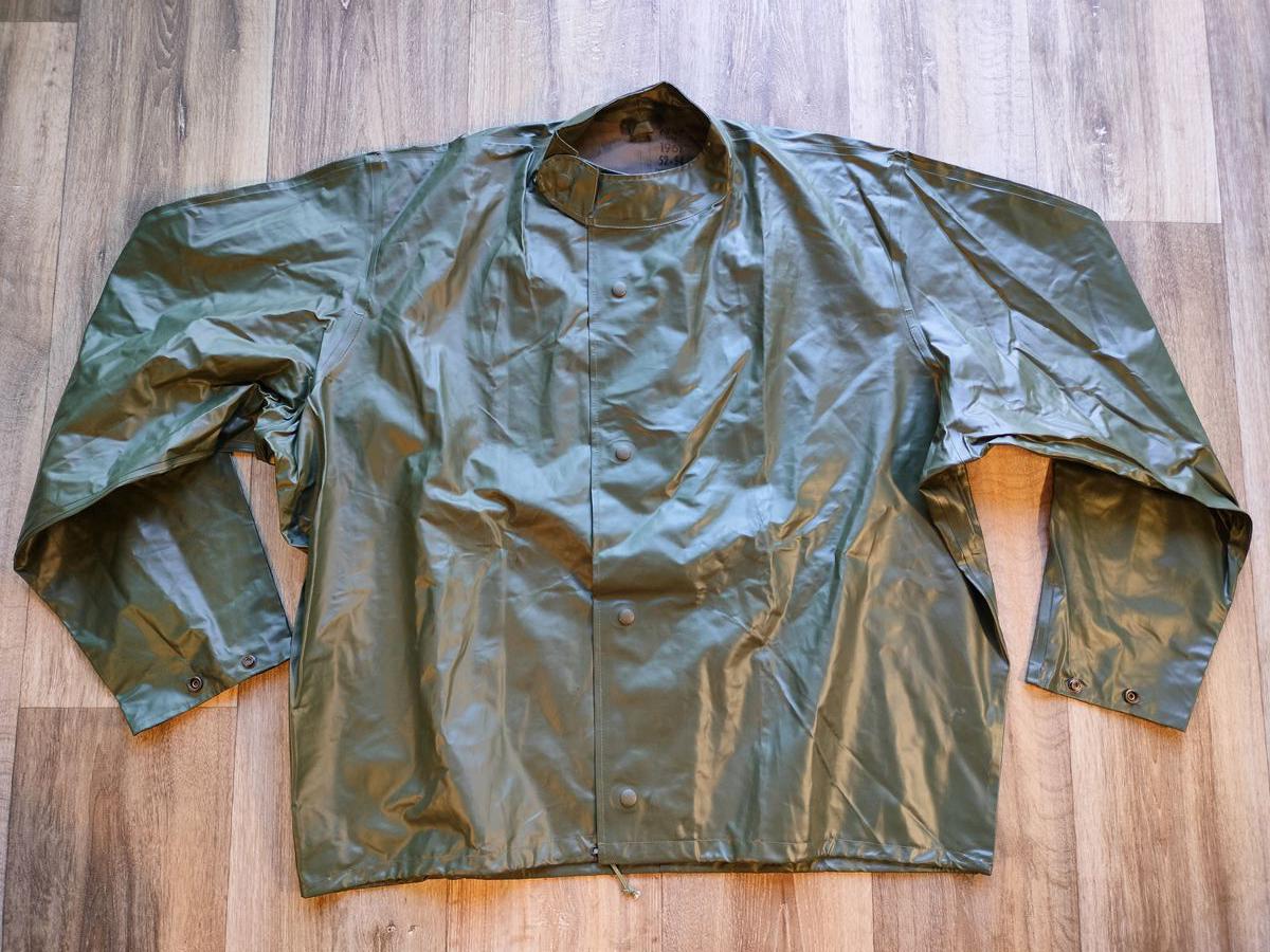 Didriksons Vintage 1961 Swedish Army Green Waterproof Jacket - Etsy