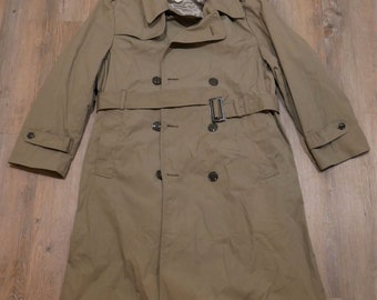 US marine corps pewter coat. Trenchcoat with liner with belt.