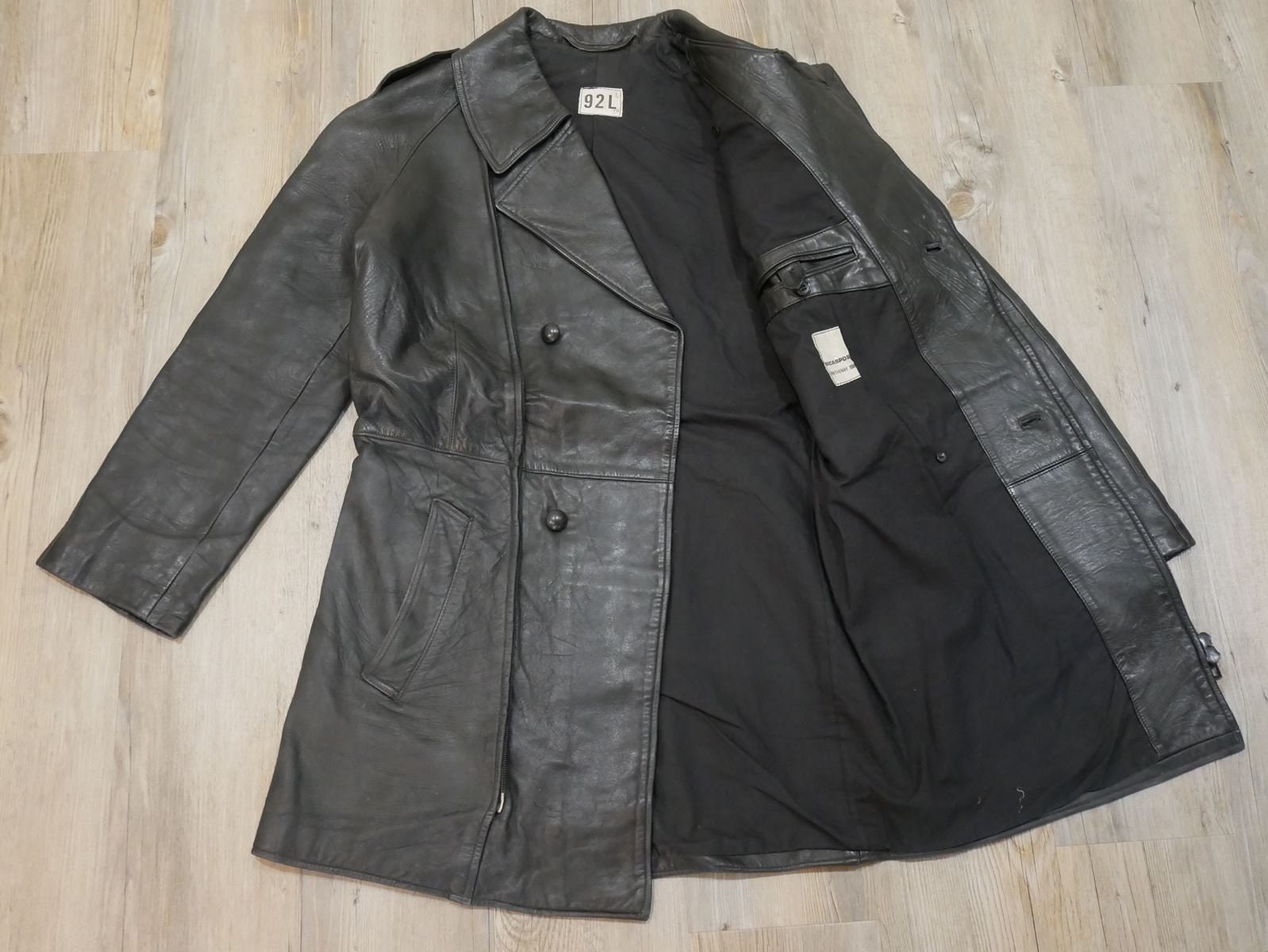 1950s French Army Leather Motorcycle Jacket - Etsy