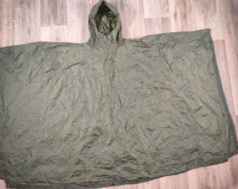 Austrian military rain poncho