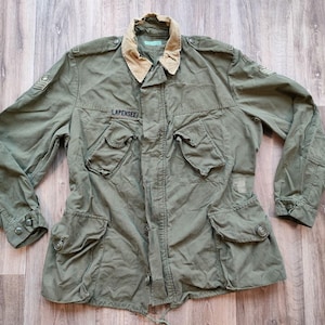 Vintage G5 gevechtsjas – algemeen model – olijfgroen katoen – jaren 70-80