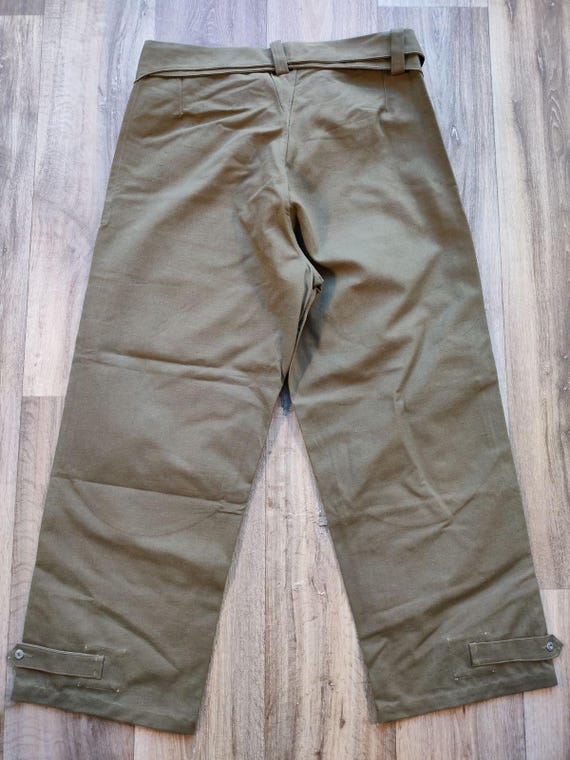 50‘s Vintage | French army alpine pants Vintage French Army Dispatch Rider Motorcyclist Pants Canvas