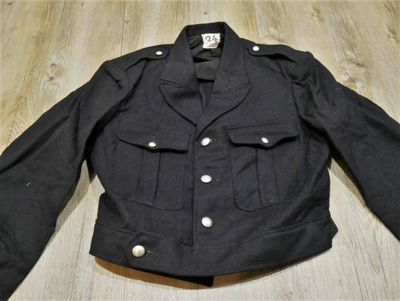 NEW French Army 1950/60s Blue Cotton Twill Work Jacket SAINT