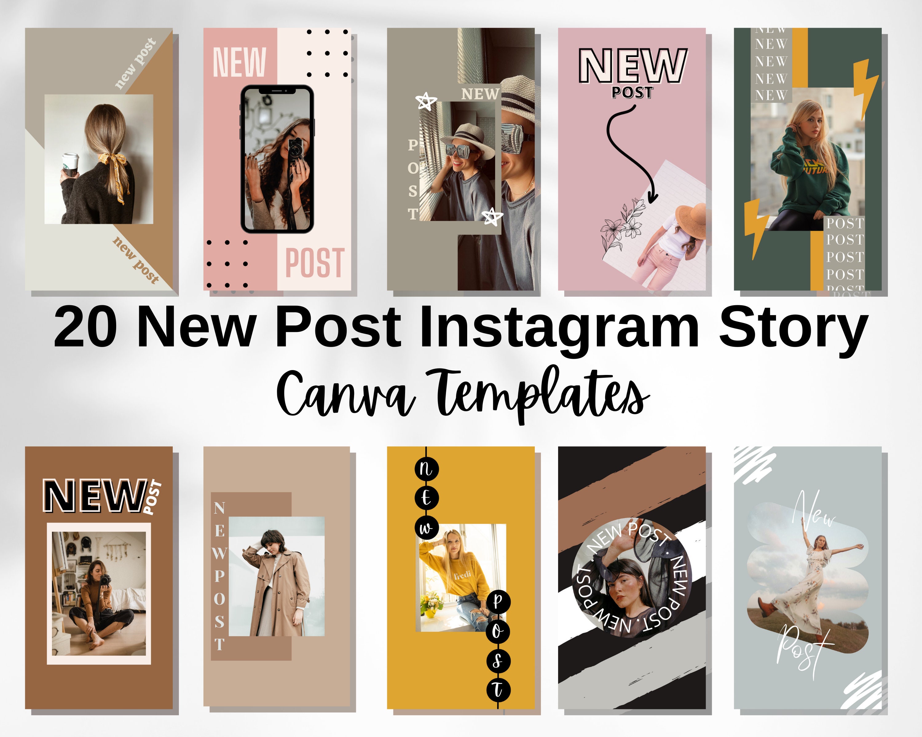 New Post Instagram Story Templates Custom Instagram Story Templates ...