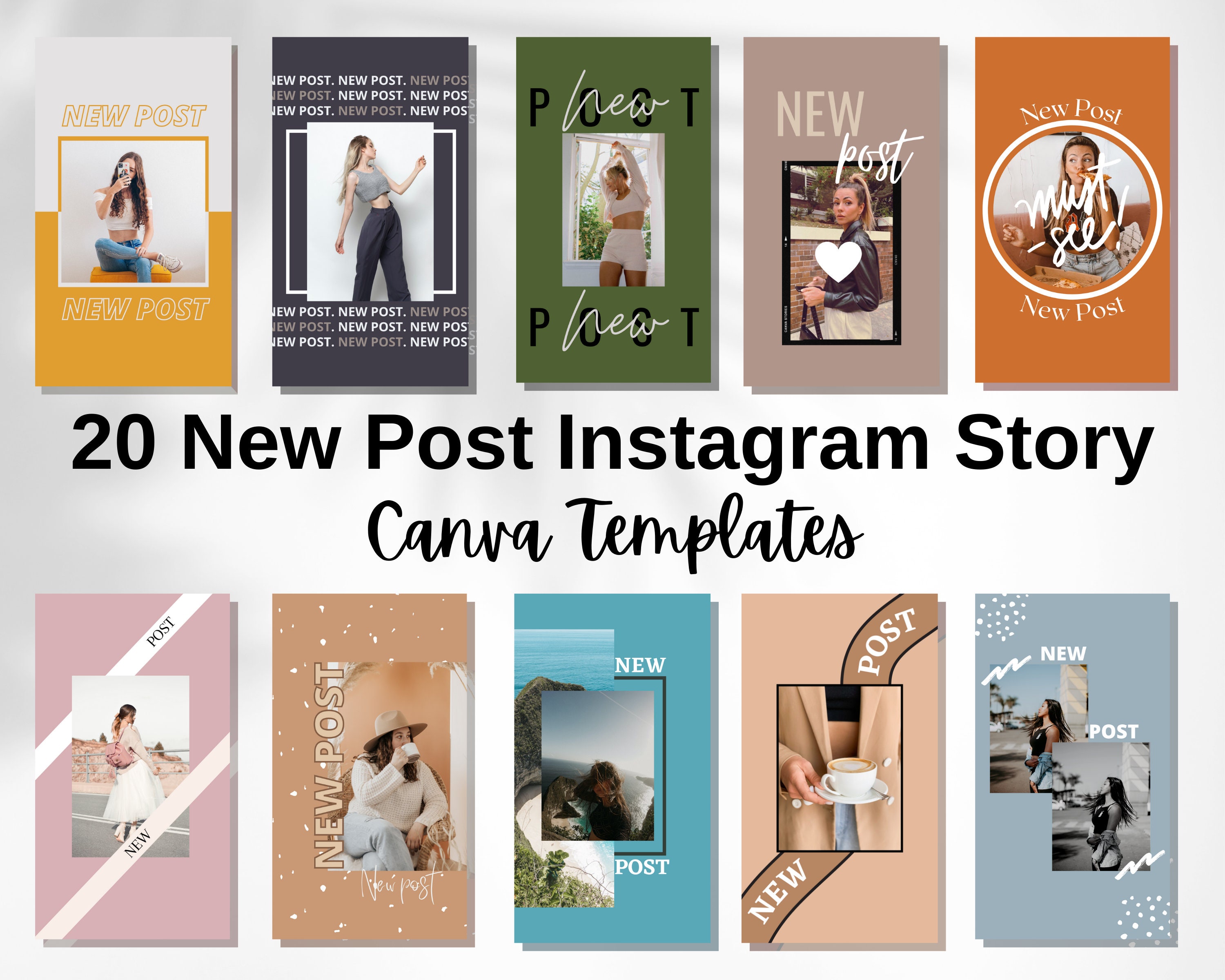 New Post Instagram Story Templates Custom Instagram Story - Etsy