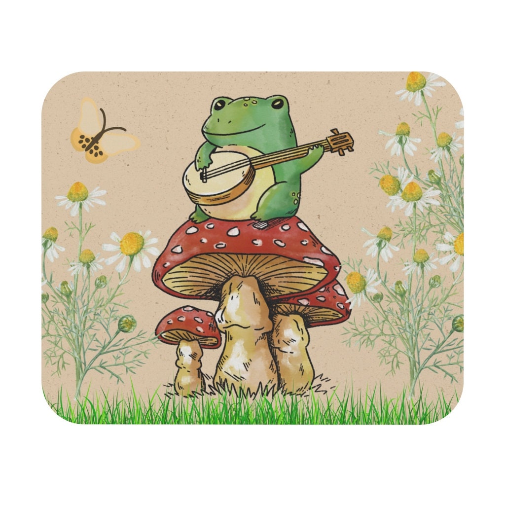Mushroom Print Mouse Pad, Desk Accessories, Office Decor for Women, Of –  littlepaperies