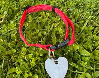 Pet ID Tag | Stainless Steel Heart Tag | Custom Cat Tag | Metal Dog Name Tag | Metal Keychain | Dog Pendant | Personalized Pet Tag | engrave