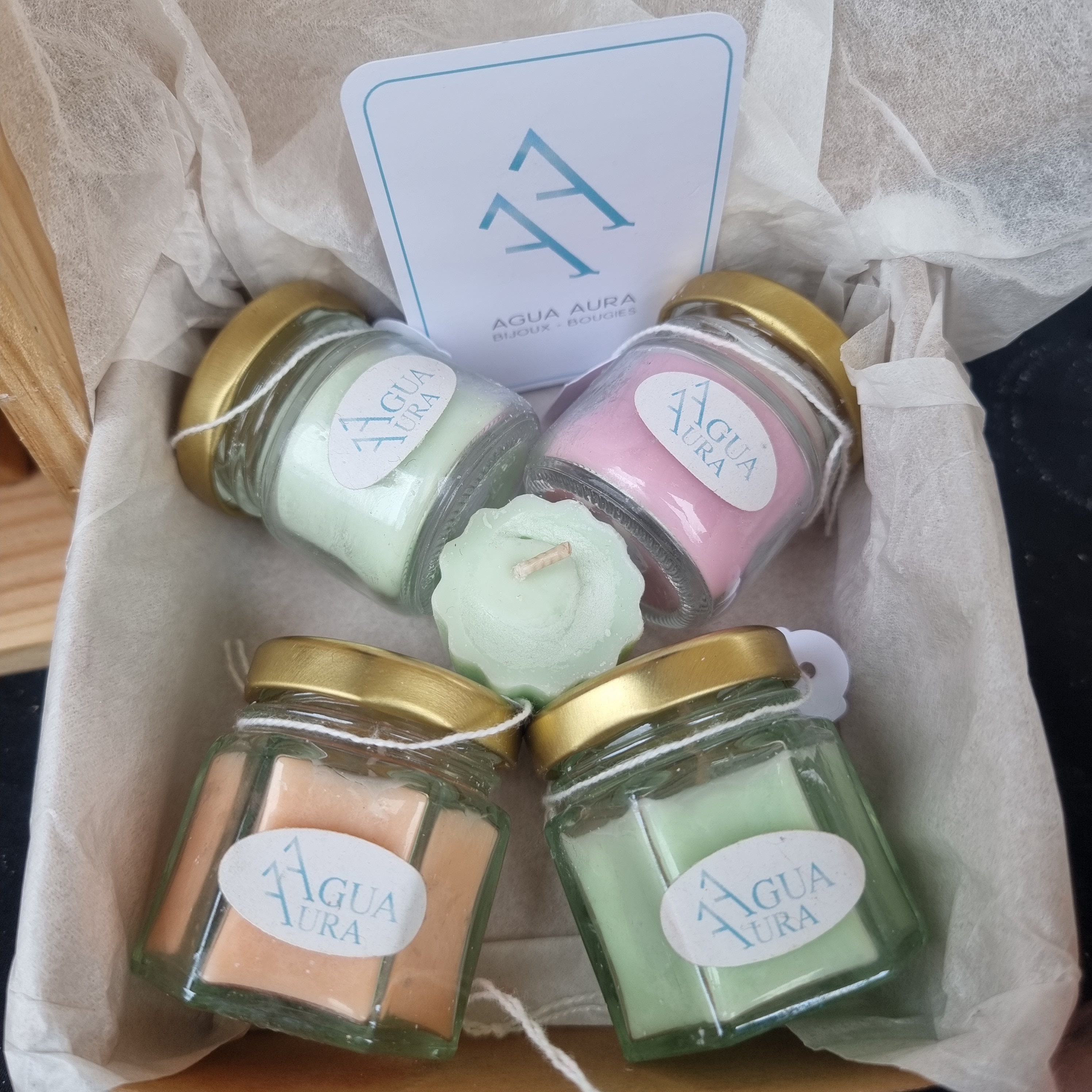 Coffret Bougie, Bougie Naturelle, Bougie Made in France, Faite à La Main, Parfumée, Cadeau Pour Elle