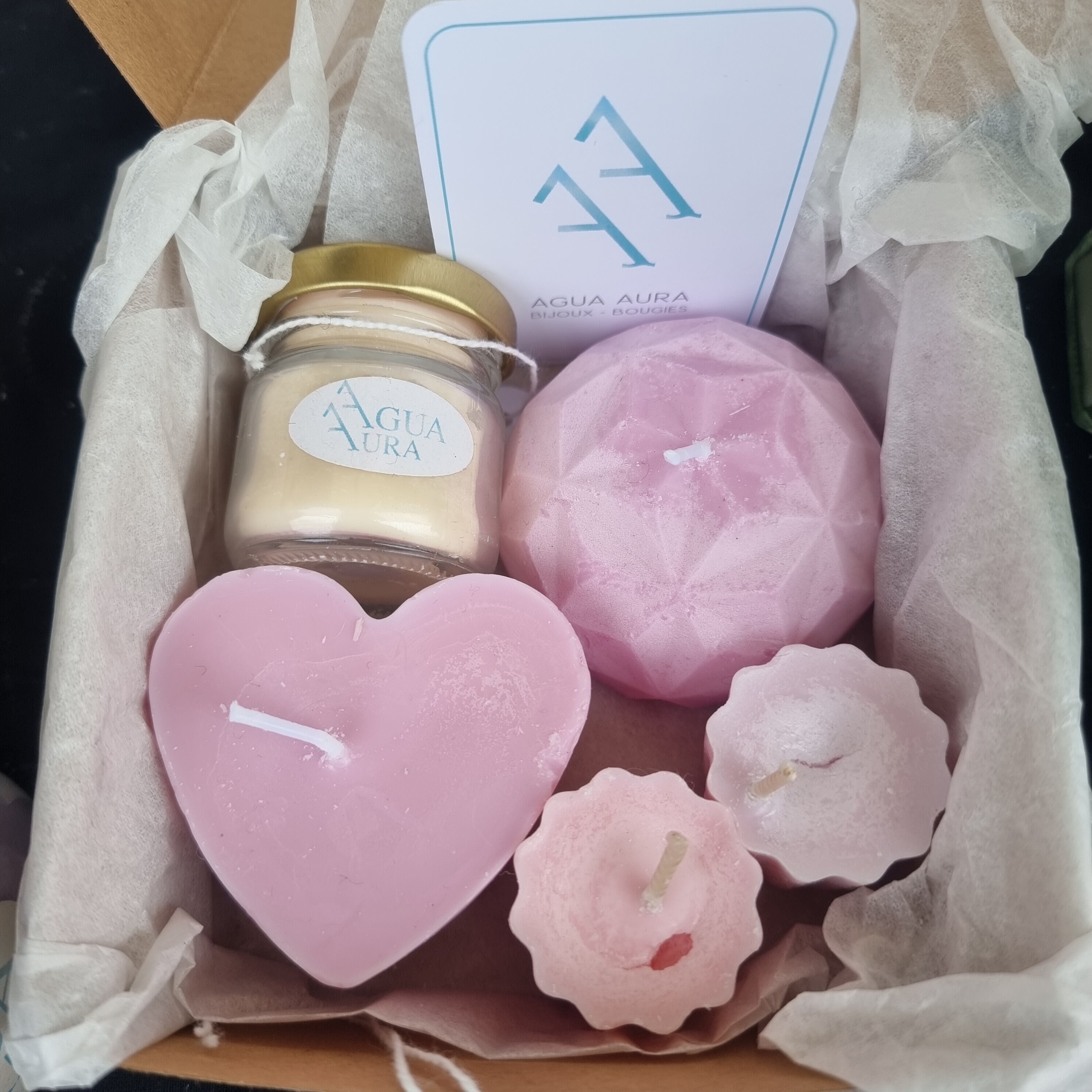 Coffret Saint Valentin, Anniv, Bougie, Bougie Naturelle, Made in France, Artisanale, Faite Main , Ca