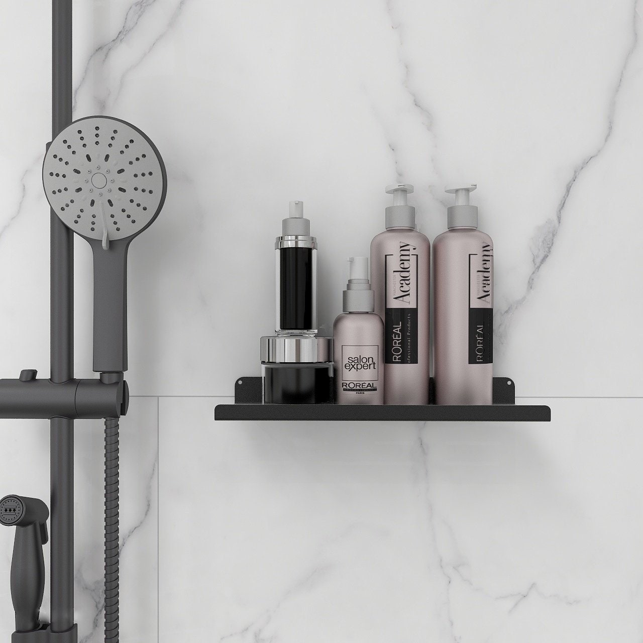 Metal Shower Shelf Bathroom Rack Wall Mounted Stainless - Etsy