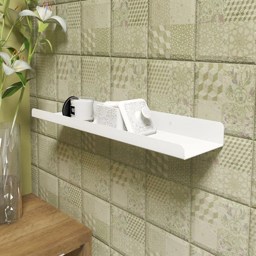 Metal Wall Shelf Bathroom Shower Rack Wall Mounted Etsy