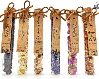Organic Fruit Flower Tea Party Favors: Birthday Gifts in Bulk