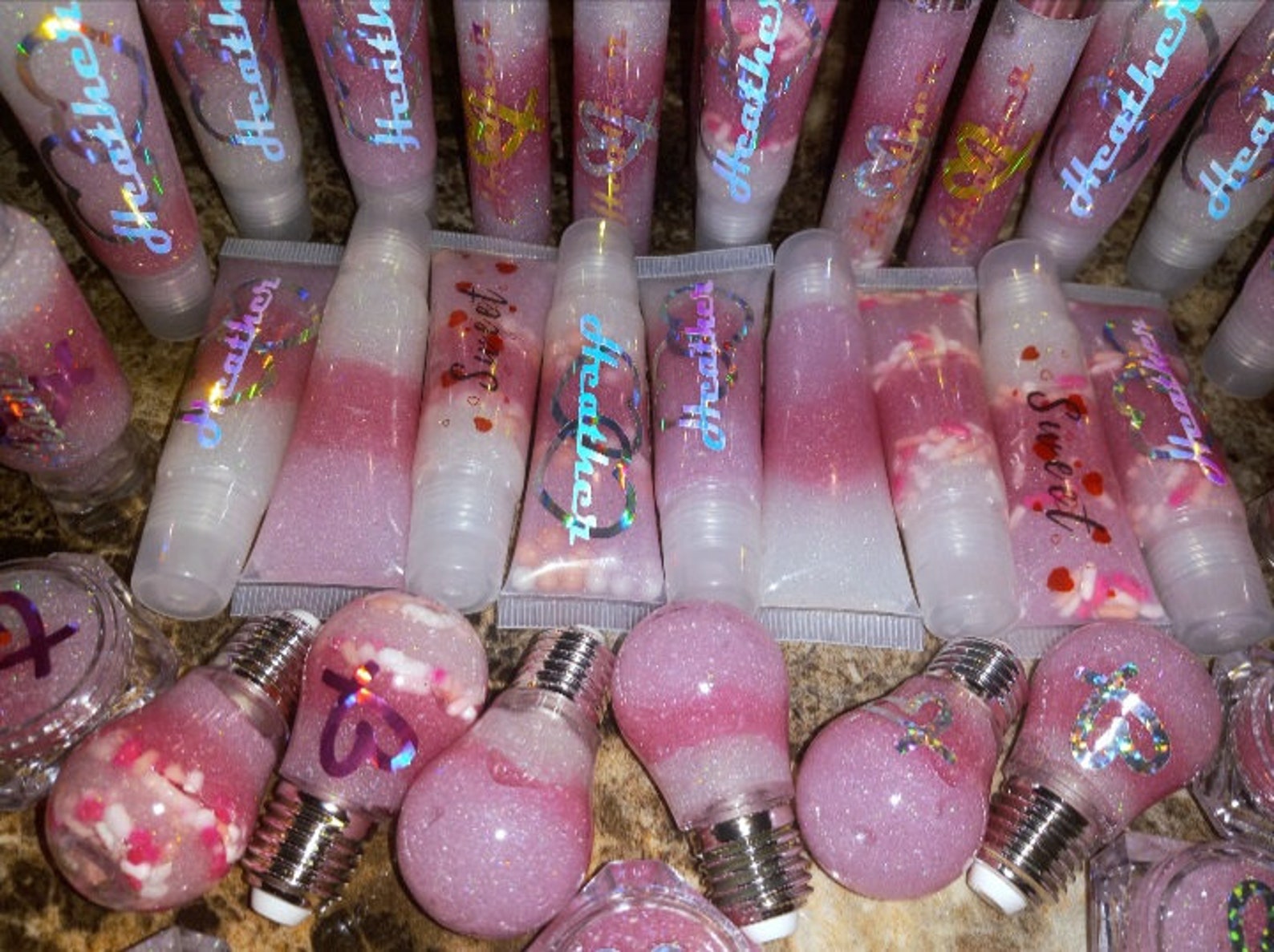 Cake Batter Flavored Lip Gloss Vegan Lip Gloss Cake Etsy