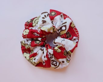 Handmade cotton farbric Scrunchies- cute  scrunchies / flower Scrunchies / Scrunchie Canada / Hair Ties / Spring Collection