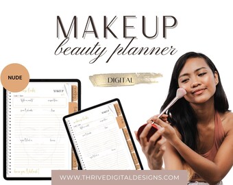 Makeup Beauty Planner | Digital Download, Inventory, Facial Looks