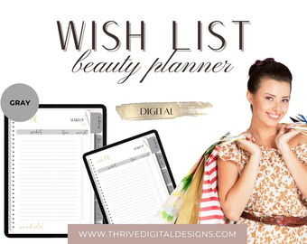 Digital Beauty Wish List Book: Makeup, Skincare, and More (PDF)
