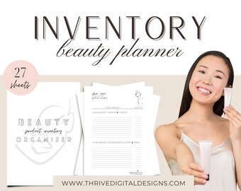 Beauty Product Inventory Printable: Makeup, Skincare, Fragrance, Hair (PDF Download)