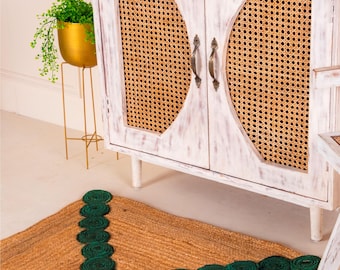 Natural Jute Rug- Handmade Braided Jute Rug Vintage Area Rug Eco Friendly LivingRoom Rug Custom Size Kitchen Rug Hallway Lrage Area 5x7 Rug