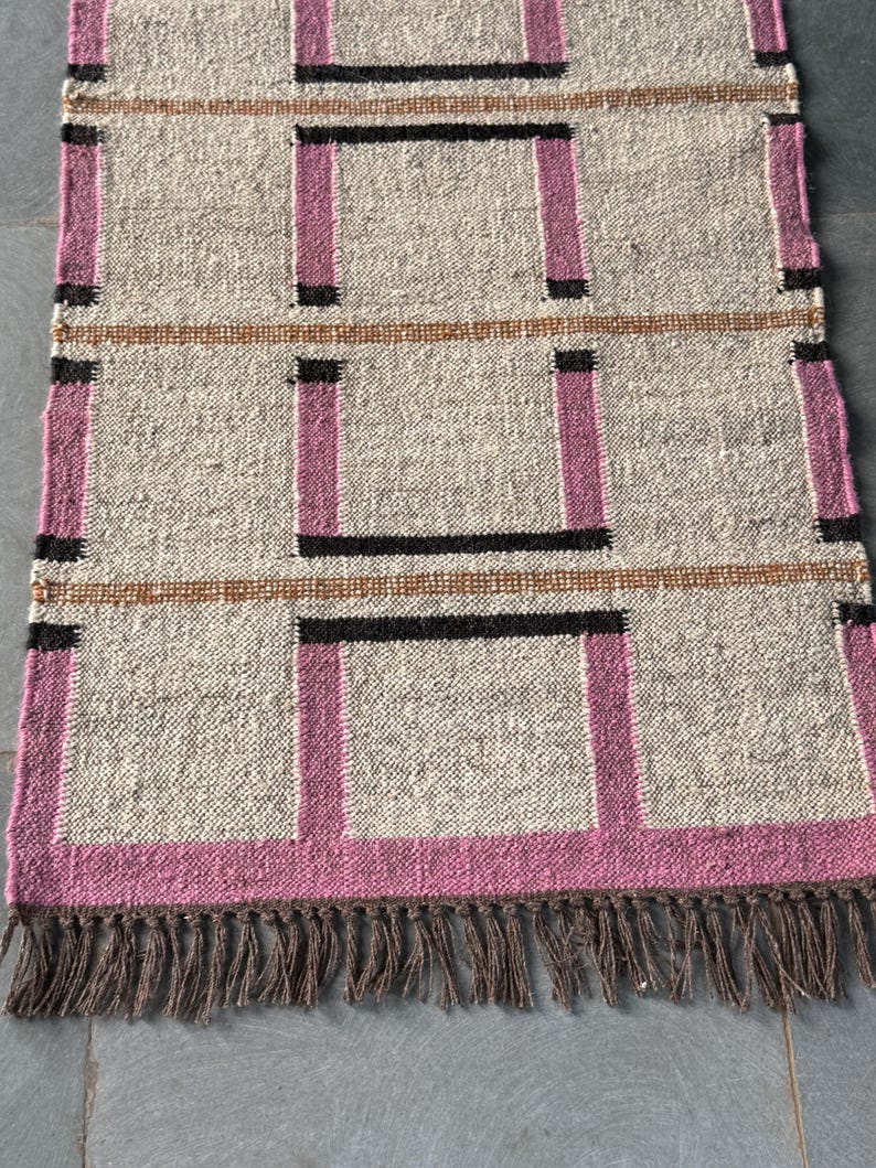 Hand Woven Rug, Rugs For Living Room Bohemian Rug Handmade Kilim Rug Cutsom Size Bedroom Rug Vintage Wool Jute Rug Kilim Runner Rug Area Rug